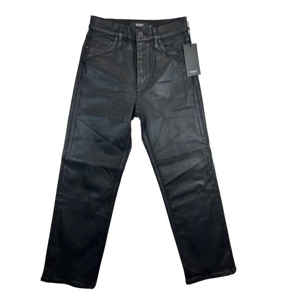 Hudson Pants Womens 27 Black Hi-Rise Straight Cropped NWT